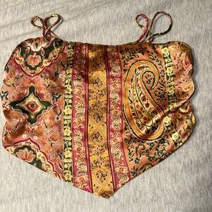Bohemian Paisley Print Bandana Top